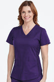 7459 V-NECK SHIRTTAIL TOP (Size: 2X-5X)