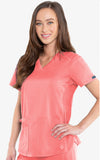 7459 V-NECK SHIRTTAIL TOP (Size: XS-3X)